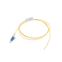Pigtail de Fibra Óptica LC/UPC Simplex, Monomodo OS1/OS2 XGLO, OFNR, Color Amarillo, 1 Metro