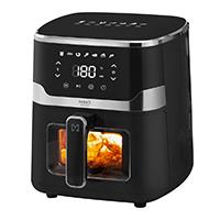 FREIDORA DE AIRE DIGITAL CON VENTANA / MIRATI HOME CON CAPACIDAD DE 5 LITROS 1350W, 8 MODOS PREESTABLECIDOS, TEMPERATURA DE 80C-200C