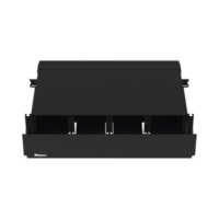 Panel de Distribución de Fibra Óptica, Acepta 8 Placas FAP o FMP, Bandeja Deslizable, Hasta 192 Fibras, Color Negro, 2 UR