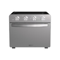 FREIDORA DE AIRE CON HORNO MIRATI HOME DE 25 LITROS CON 10 FUNCIONES, 1600 W, CONTROL CON PERILLA, ACERO INOXIDABLE, 4 PERILLAS AJUSTABLES, TEMPERATURA DE 80C - 230C