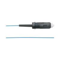 Pigtail de Fibra Óptica SC Simplex, Multimodo OM3 50/125, 900um, Color Aqua, 1 Metro