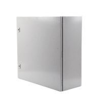 Gabinete de Acero, Nema 4 -IP 66 de 60 x 60 x 25 cm con Platina y certificado UL.