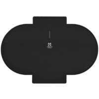 PARRILLA PARA HOTCAKES MIRATI / 1000W / DOBLE PARILLA / ANTIADHERENTE / NEGRO