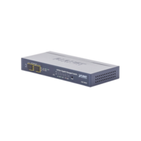 Switch Administrable de Escritorio de 8 Puertos Gigabit/ 2 Puertos SFP / 20 Gbps Switching / PoE In 802.3af/at / Dual Power DC + PoE / VLAN Q-in-Q / IPv6/IPv4/ Administración Remota con CloudNMS