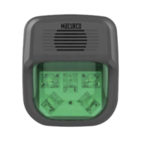 Sirena Estrobo Color Verde Para Paneles y Detectores Macurco