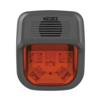 Sirena Estrobo Rojo Para Paneles y Detectores Macurco