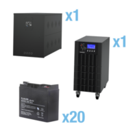 UPS Trifásico de 10 kVA/10 kW, Topología Online Doble Conversión, Voltaje de 208/220 Vca de L-L, Respaldo de 5 Minutos al 100% de Carga, Incluye Módulo y Banco de Baterías