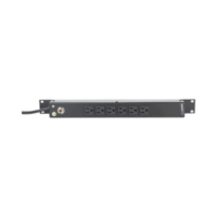 Multicontacto Horizontal (PDU) de 6 Contactos (NEMA 5-15R) Rack 19" 1UR. Voltaje Entrada/Salida: 120Vca/15A