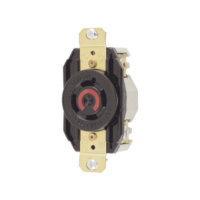 Receptáculo con Bloqueo de Media Vuelta Industrial 20 A 125/250 V CA / 3 Polos 4 Hilos / Nema L14-20R.