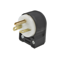 Clavija Entrada Recta/ 20 A 250 V CA/ 2 Polos 3 Hilos/ Nema 6-20 P/Grado Comercial - Industrial.