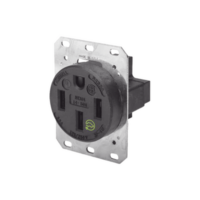 Receptáculo Recto de 50 A 125/250 V CA 3 Polos 4 Hilos (Nema 14-50R).