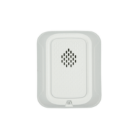 Sirena para Montaje en Pared, 12 a 24 Vcc, Color Blanco, Nuevo Diseño Moderno y Elegante y Menor Consumo de Corriente