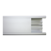 Canaleta de aluminio, 99 x 72 mm, tramo de 3m. (8101-80300)