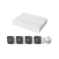 Kit IP 2 Megapixel / NVR de 8 Canales con 8 Puertos PoE / 4 Cámaras IP Bala para Exterior