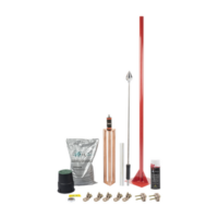 Kit Pararrayo con Punta en Aluminio con Accesorios para Protección de Diámetro de 160 m.