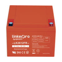 Batería 12 V / 26 Ah / UL / Tecnología AGM-VRLA / Vida útil promedio de 5 años / Retardante a la Flama / Para uso en equipo electrónico, Alarmas de Intrusión / Incendio/ Control de acceso / Video Vigilancia / Term