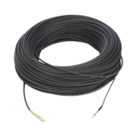 Rollo de Fibra Óptica Drop Redonda G657A2 Monomodo Simplex de 150 Metros con Conectores SC/APC-SC/APC para Instalaciones Aéreas, Subterráneas o a la Intemperie