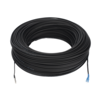 Rollo de Fibra Óptica Drop Redonda G657A2 Monomodo Simplex de 150 Metros con Conectores SC/UPC-SC/UPC para Instalaciones Aéreas, Subterráneas o a la Intemperie