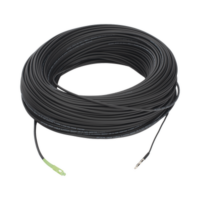 Rollo de Fibra Óptica Drop Redonda G657A2 Monomodo Simplex de 200 Metros con Conectores SC/APC-SC/APC para Instalaciones Aéreas, Subterráneas o a la Intemperie