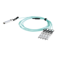Cable AOC QSFP+ de 40 Gbps a 4x 10 Gbps / Cable de fibra óptica Activo / Longitud: 1 metro