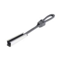 Tensor Plastico para Fibra Óptica Drop Plana de 5x2 mm, Span 80 metros (Termoplastico Resistente a los Rayos UV)