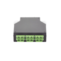 Distribuidor de Fibra Óptica para Riel Din, 6 Acopladores SC/APC Duplex Monomodo con Charola de Empalme
