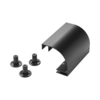 Accesorio de Bajada de Cable, Para Instalación en Escalerilla Hoffman, de Aluminio, Color Negro