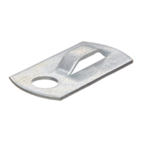 mbmss10cy-p Montaje de Instalación en Pared con Tornillo #10 (M5), De Aluminio, Uso Interior/Exterior, Paquete de 100 Piezas