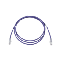 Patch Cord MC6 Modular Cat6 UTP, CM/LS0H, 7ft, Color Violeta, Versión Bulk (Sin Empaque Individual)