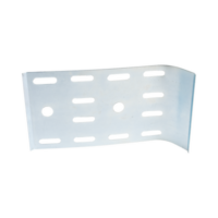 Bajada para cable sin ranura 95 x 175 mm, con acabado Electro Zinc