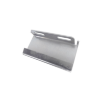 Placa salida a tubo automática para peralte de 66mm y 116mm, con acabado Electro Zinc