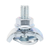 Kit 1 versión light para unir tramos de charola MallaFils, con acabado Electro Zinc