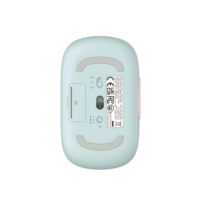 Mouse Inalámbrico FUN | Recargable| 2.4G & Bluetooth | 4 Niveles de DPI | Silencioso | Ergonómico | 5 Botones | Compatible con Windows, macOS 10.5, Android iOS Linux y Chrome OS | Color Rosa.