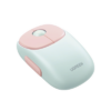 Mouse Inalámbrico FUN | Recargable| 2.4G & Bluetooth | 4 Niveles de DPI | Silencioso | Ergonómico | 5 Botones | Compatible con Windows, macOS 10.5, Android iOS Linux y Chrome OS | Color Rosa.