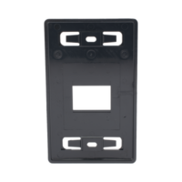 Placa de pared modular MAX, de 2 salida, Color Negro