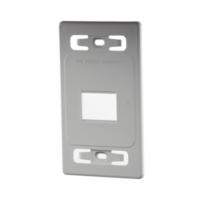 Placa de pared modular MAX, de 2 salidas, color blanco