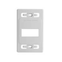 Placa de pared modular MAX, de 3 salidas, color blanco, version bulk (Sin Empaque Individual)