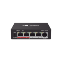 Switch PoE+ / 4 Puertos 10/100 Mbps PoE+ (af / at) / 1 Puerto 10/100 Mbps Uplink / Modo Extendido hasta 250 Metros / 35 Watts