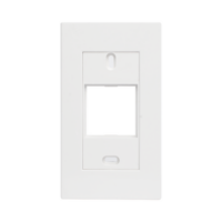 Marco blanco con placa metalica para caja americana