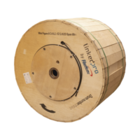 Carrete de 4 km de Fibra Óptica Aérea Mini Figura 8, G.652D, Monomodo de 12 Hilos, Exterior, Span 80, Loose Tube