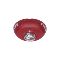 Sirena con Lámpara Estroboscópica, Montaje en Techo, Nivel de Candelas Seleccionable, Color Rojo, Nuevo Diseño Moderno y Elegante y Menor Consumo de Corriente