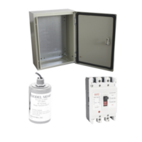 Kit de Centro de Carga Trifasico Para Corriente Alterna, Breaker de hasta 690 Vc de 63 A con Supresor de Descargas Atmosféricas.