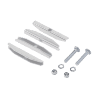 Accesorio de Empalme (Unión), Para Conexión de Escalerilla Recta, Curvas Interiores y Exteriores, de Acero, Color Blanco