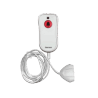 Pulsador de Cama Blanco Antibacteriano / Botón Rojo de Alarma 20mm / Conector Magnético / Protección IP67 / Cable 2m Resistente al Fuego / Libre de Halógenos / Braille 'SOS'