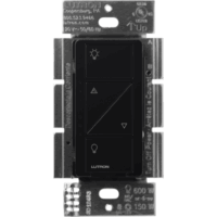 (Caseta Wireless) Atenuador de pared. Aumenta/Disminuye Intensidad de Iluminación. No requiere cable neutro. 150W LED / 600W INC/HAL