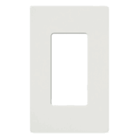 Tapa Color Blanco para interruptor o dimmer Lutron, 1 gang, limpio y moderno