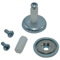 portada_0s400-143 Kit de Montaje Magnético para Enclosures Metálicos / Imán de Aleación de Zinc / Fuerza Máxima 26 lb / Diámetro Copa 23.8 mm / Incluye Hardware de Montaje / Sin Necesidad de Taladrar / Compatible con Fuentes de Pod