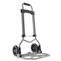 Diablo Plegable / Capacidad 60 kg / Jaladera de Hule Espuma / Botón Despliegue Rápido / Base Acero Antiderrapante / Llanta Hule Duradera / Transporte Compacto