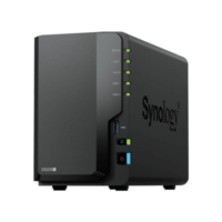 NAS DiskStation DS225+ | 2 Bahías | Intel Celeron J4125 | 2 GB DDR4 | Hasta 40 TB | Puertos 1GbE y 2.5GbE | USB 3.2 Gen 1 | Compatible con RAID | Synology DSM.