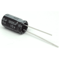Capacitor Electrolítico de Aluminio, Radial de 1000 µFd, 10 V
